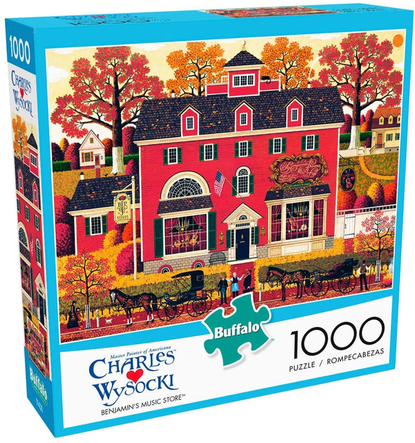 Buffalo Games - Charles Wysocki - Benjamin's Music Store - 1000 Piece Jigsaw Puzzle