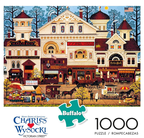 Buffalo Games - Charles Wysocki - Victorian Street - 1000 Piece Jigsaw Puzzle