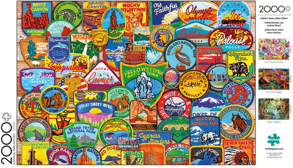 Buffalo Games - National Park Patches Jigsaw Puzzle (2000 Pieces)