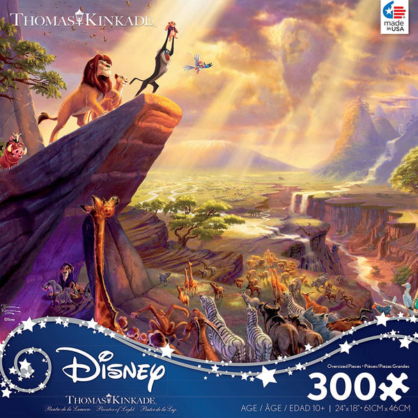 Ceaco - The Lion Kings XL by Thomas Kinkade Jigsaw Puzzle (300 Pieces)
