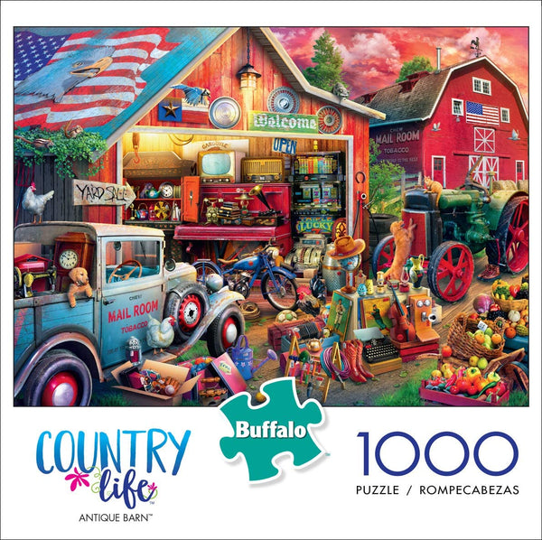 Buffalo Games - Country Life - Antique Barn - 1000 Piece Jigsaw Puzzle