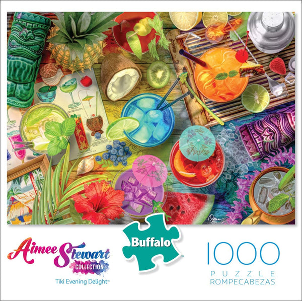 Buffalo Games - Aimee Stewart - Tiki Evening Delight - 1000 Piece Jigsaw Puzzle