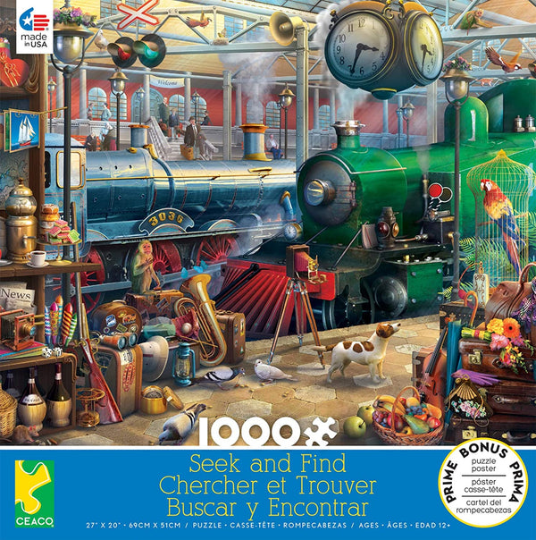 Ceaco Seek & Find Train Station Puzzle - 1000 Piece