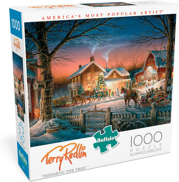 Buffalo Games - Terry Redlin - Trimming The Tree - 1000 Piece Jigsaw Puzzle