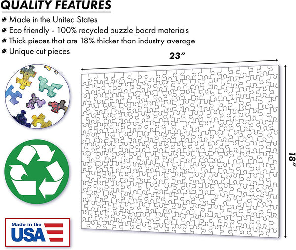 Springbok Puzzles - Mountain View Chapel - 36 Piece Jigsaw Puzzle - Large 23.5 Inches by 18 Inches Puzzle - Made in USA - Unique Cut Interlocking Pieces