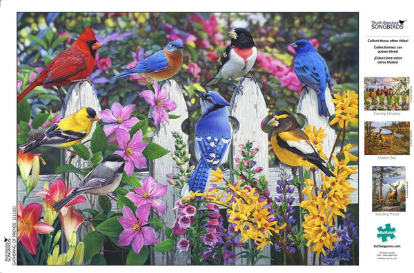 Buffalo Games - North American Songbirds - Gathering of Friends - 1000 Piece Jigsaw Puzzle