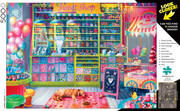 Buffalo Games - Look Closer - Sweet Treats - 500 Piece Jigsaw Puzzle