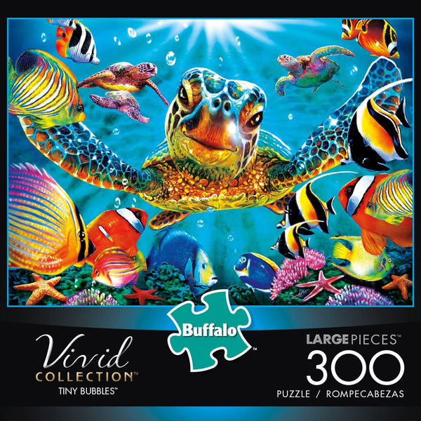 Buffalo Games - Vivid Collection - Tiny Bubbles - 300 Large Piece Jigsaw Puzzle