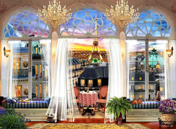 Anatolian - Paris Roof Terrace Jigsaw Puzzle (1000 Pieces)