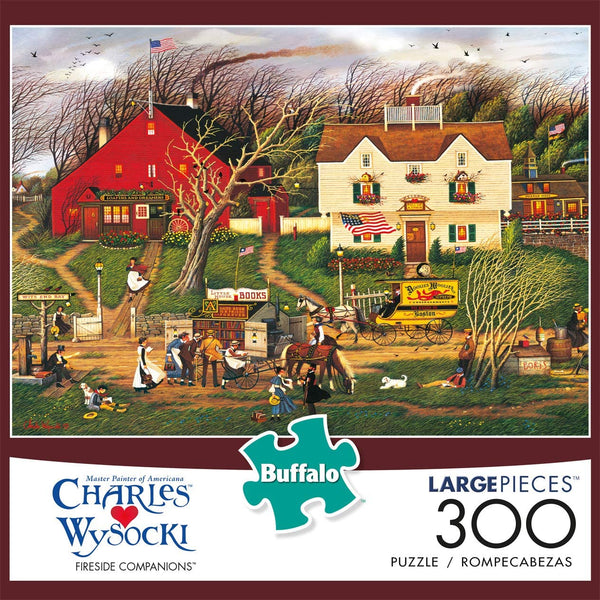 Buffalo Games - Charles Wysocki - Fireside Companions - 300 Large Piece Jigsaw Puzzle