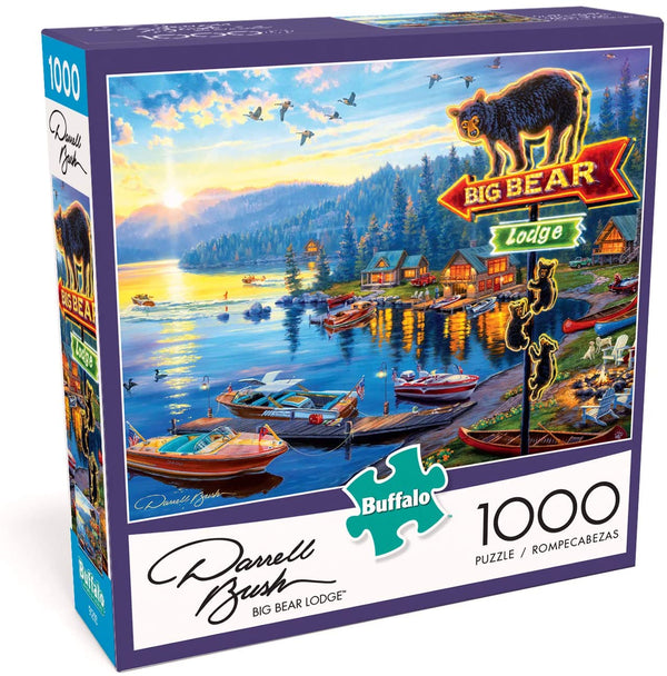 Buffalo Games - Darrell Bush - Big Bear Lodge - 1000Piece Jigsaw Puzzle