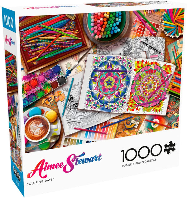 Buffalo Games - Aimee Stewart - Coloring Days - 1000 Piece Jigsaw Puzzle
