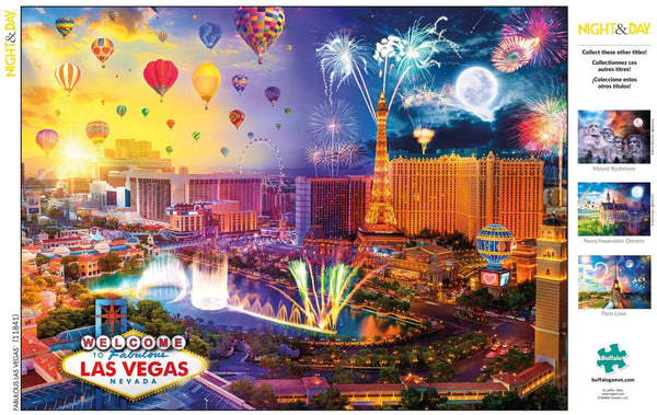 Buffalo Games - Night & Day Collection - Fabulous Las Vegas - 1000 Piece Jigsaw Puzzle
