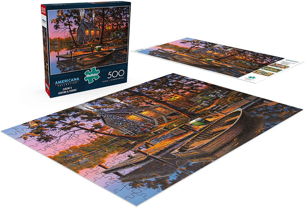 Buffalo Games - Americana Collection - Eugene's Hunting & Fishing - 500 Piece Jigsaw Puzzle