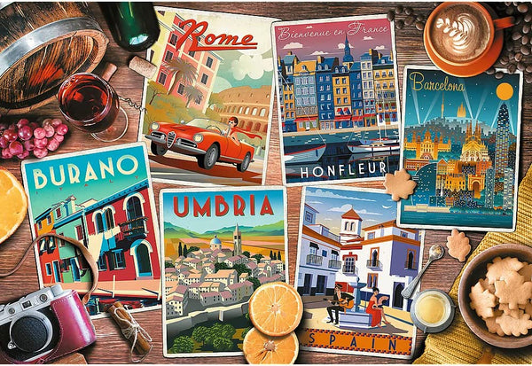 Trefl - Traveling Around Europe Jigsaw Puzzle (1500 Pieces)