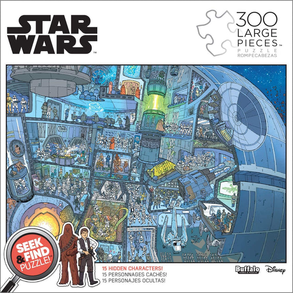 Buffalo Games Star Wars - Seek & Find - The Death Star - 300 Large Piece Jigsaw Puzzle