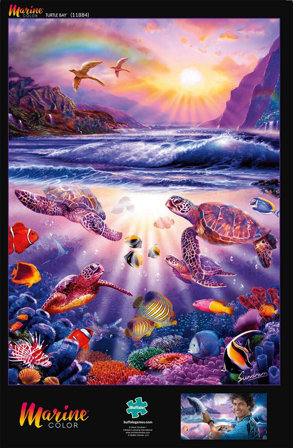 Buffalo Games - Marine Color - Turtle Bay - 1000 Piece Jigsaw Puzzle