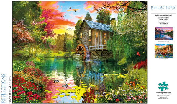 Buffalo Games - Reflections - Sunset at The Mill - 750 Piece Jigsaw Puzzle
