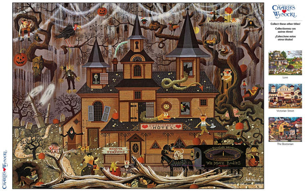 Buffalo Games - Charles Wysocki - Trick Or Treat Hotel - 1000Piece Jigsaw Puzzle