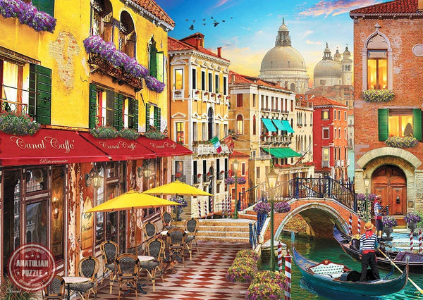 Anatolian - Canal Cafe Venice by David Maclean Jigsaw Puzzle (1500 Pieces)