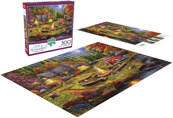 Buffalo Games - Days to Remember - Evening at Camp - 500Piece Jigsaw Puzzle