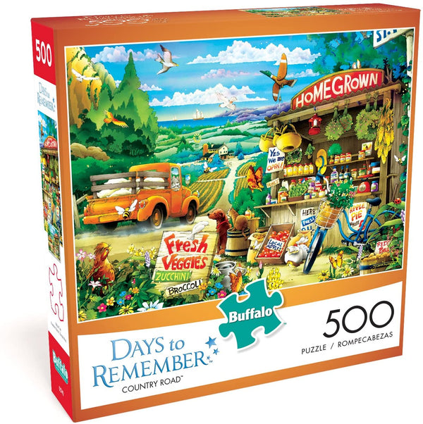 Buffalo Games - Days to Remember - Country Road - 500 Piece Jigsaw Puzzle