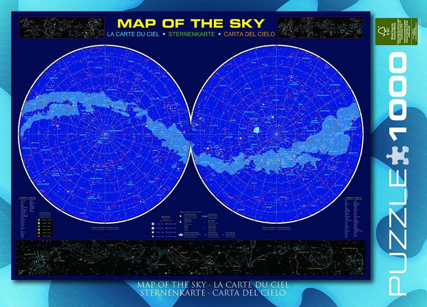 EuroGraphics Map of The Sky 1000-Piece Puzzle