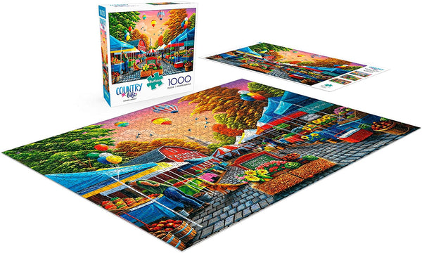 Buffalo Games - Country Life - Farmers Market - 1000 Piece Jigsaw Puzzle