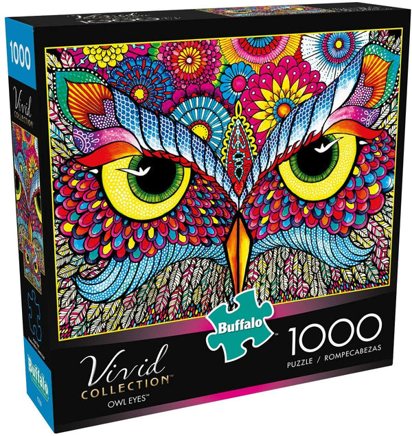 Buffalo Games - Vivid Collection - Owl Eyes - 1000 Piece Jigsaw Puzzle