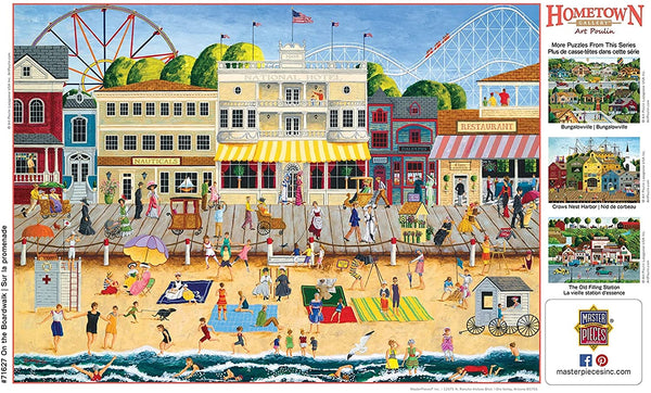 Masterpieces - Hometown Gallery - On the Boardwalk Jigsaw Puzzle (1000 Pieces)