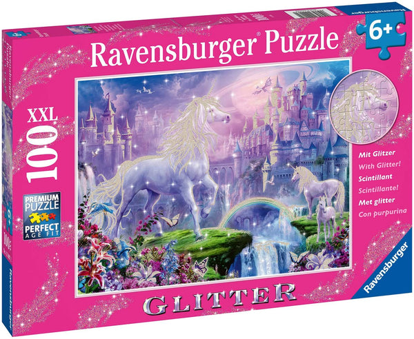 Ravensburger - Unicorn Kingdom 100 Piece Jigsaw Puzzle Glitter 12907