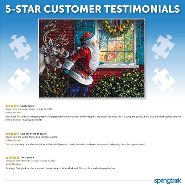 Springbok Puzzles - Gifts From Santa Jigsaw Puzzle (500 Piece)