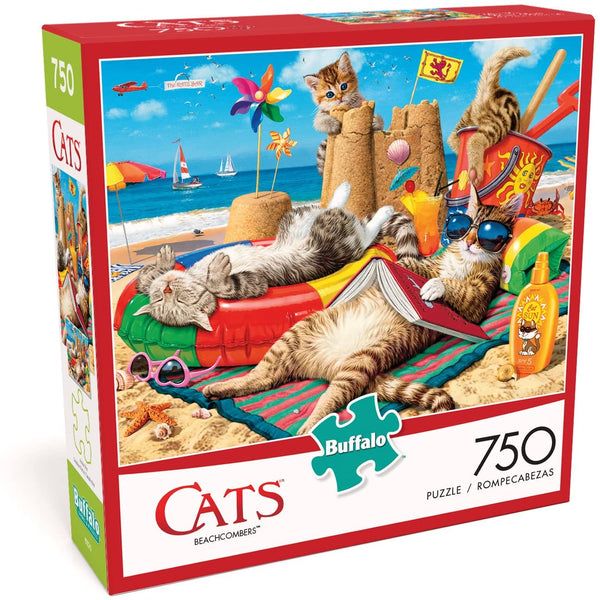 Buffalo Games - Cats Collection - Beachcombers - 750 Piece Jigsaw Puzzle