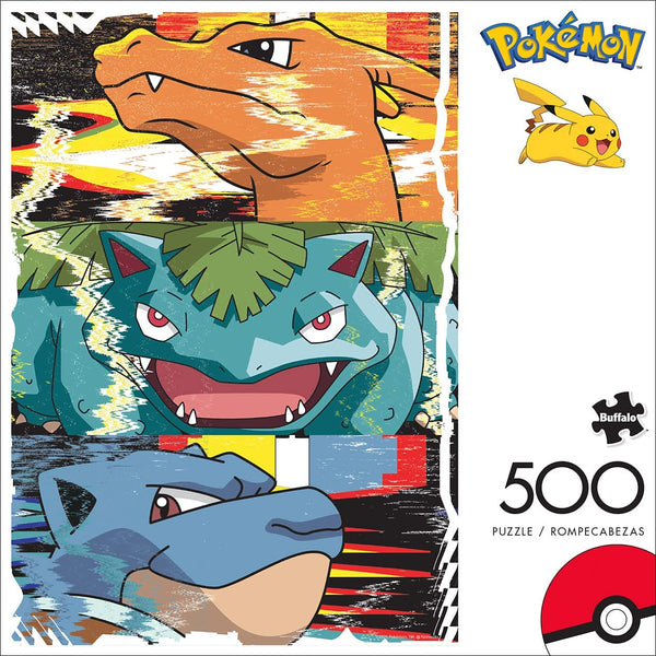 Buffalo Games - Pokemon - Charizard Venusaur Blastoise - 500 Piece Jigsaw Puzzle