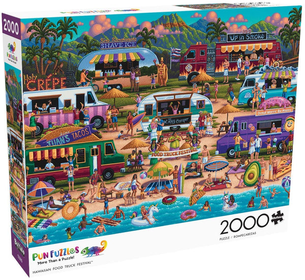 Buffalo Games - Hawaiian Food Truck Festival - 2000 Piece Jigsaw Puzzle