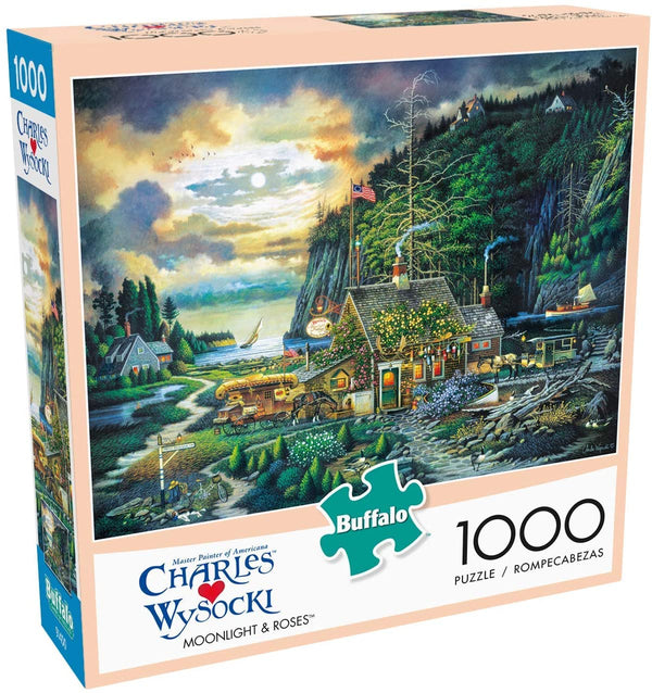 Buffalo Games - Charles Wysocki - Moonlight & Roses - 1000 Piece Jigsaw Puzzle