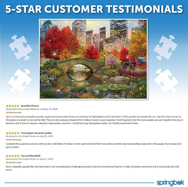 Springbok - Central Park Paradise - 500 Piece Jigsaw Puzzle - 23.5