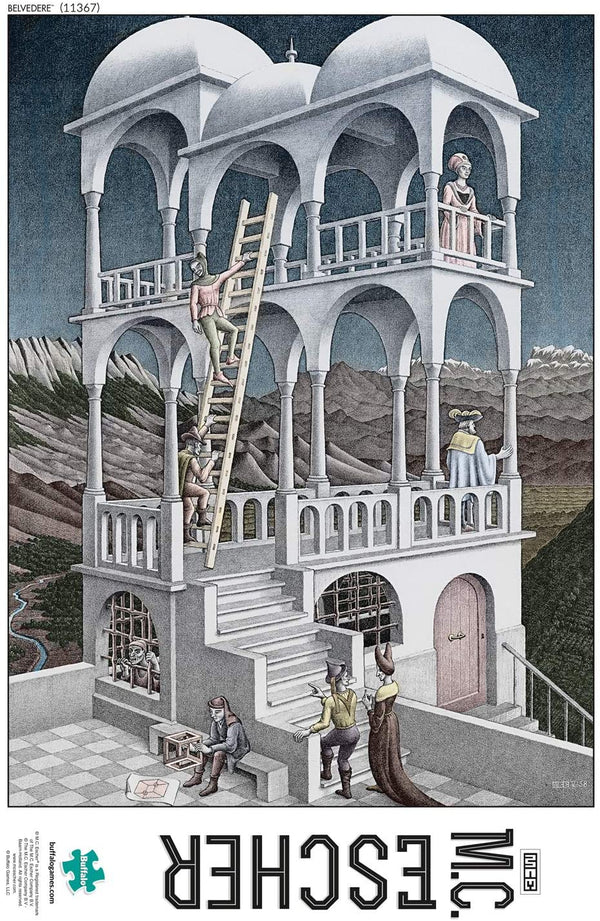 Buffalo Games - M.C. Escher - Belvedere - 1000 Piece Jigsaw Puzzle