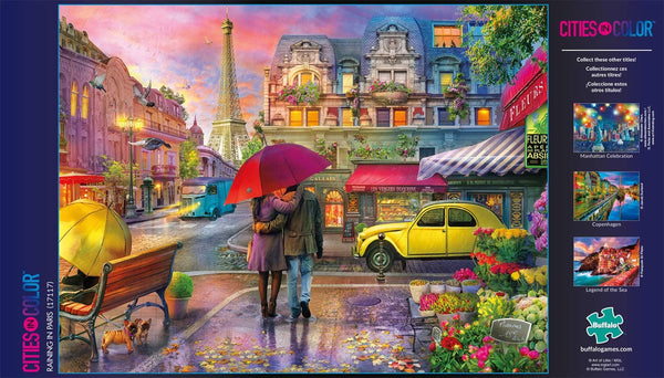 Buffalo Games - Cities in Color - Raining in Paris - 750 Piece Jigsaw Puzzle