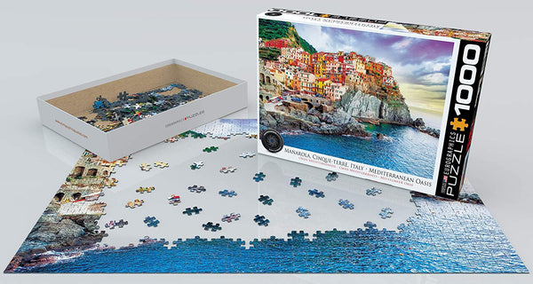 EuroGraphics - Manarola Cinque Terre Italy Mediterranean Oasis Puzzle (1000 Piece)