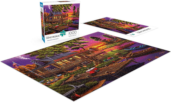 Buffalo Games - Geno Peoples - Stephanie's Canoe Rental - 1000 Piece Jigsaw Puzzle