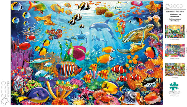 Buffalo Games - Reef Rush Hour - 2000 Piece Jigsaw Puzzle