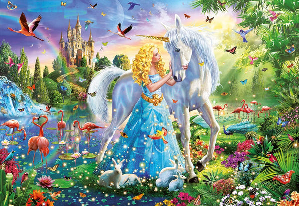 Educa - Princess And Unicorn Jigsaw Puzzle (1000 Pieces)