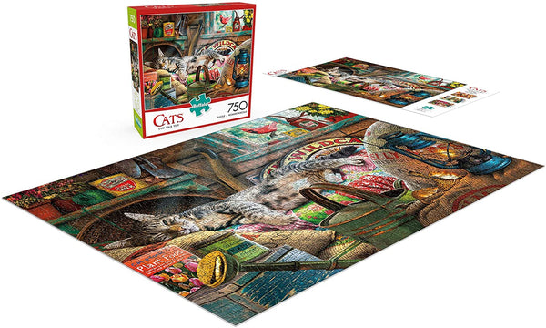 Buffalo Games - Cats Collection - Laid-Back Tom - 750 Piece Jigsaw Puzzle