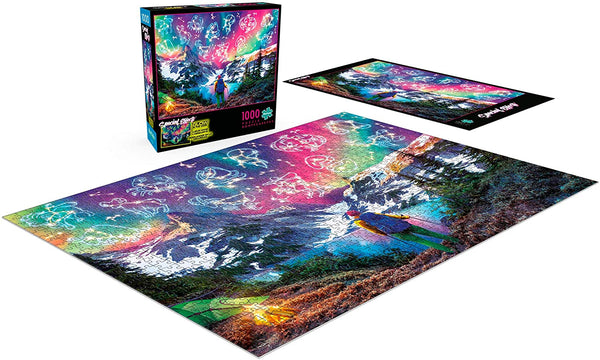 Buffalo Games - Special Effects Collection - Zodiac Mountain - Glow in The Dark - 1000 Piece Jigsaw Puzzle