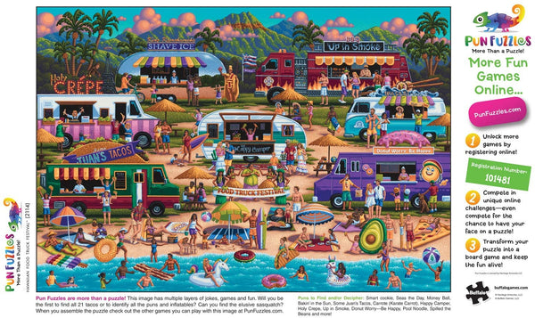 Buffalo Games - Hawaiian Food Truck Festival - 2000 Piece Jigsaw Puzzle