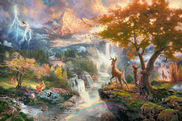 Schmidt - Disney - Bambi by Thomas Kinkade Jigsaw Puzzle (1000 Pieces)
