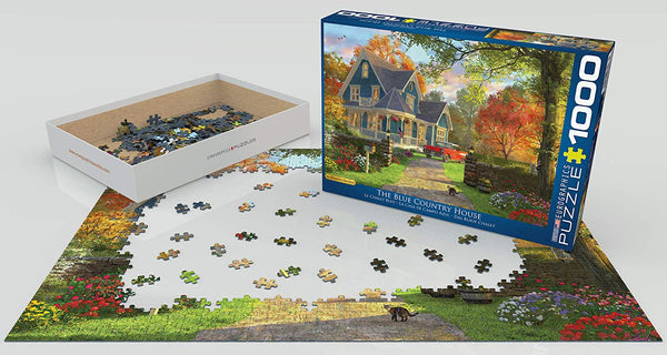 EuroGraphics The Blue Country House by Dominic Davison 1000 Piece Puzzle