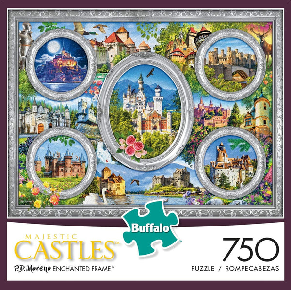 Buffalo Games - Majestic Castles - Enchanted Frame - 750 Piece Jigsaw Puzzle