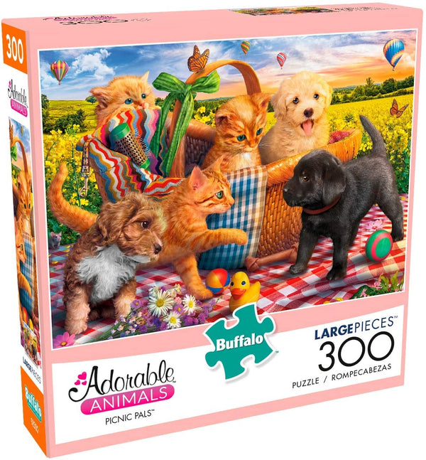 Buffalo Games - Adorable Animals - Picnic Pals - 300Piece Jigsaw Puzzle